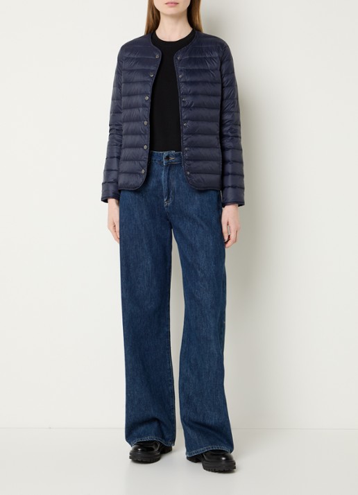 Gerard Darel Solange gewatteerd jack met donsvulling - voorkant 3 blauw