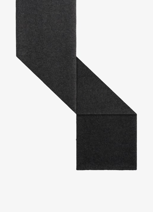 Gerard Darel Stee sjaal van kasjmier - detail donkergrijs