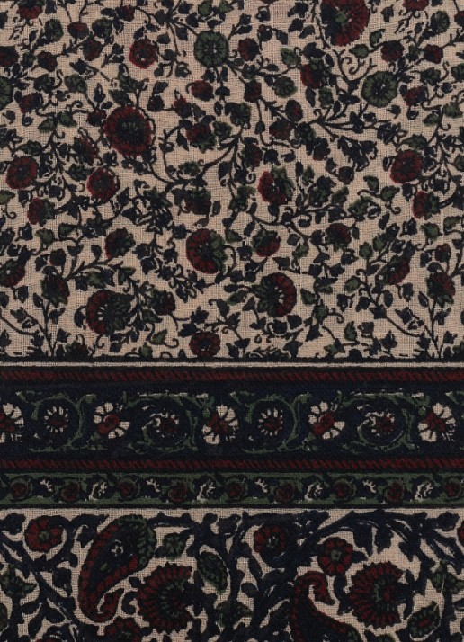 Gerard Darel Stella sjaal van wol met bloemenprint - detail 3 bruin