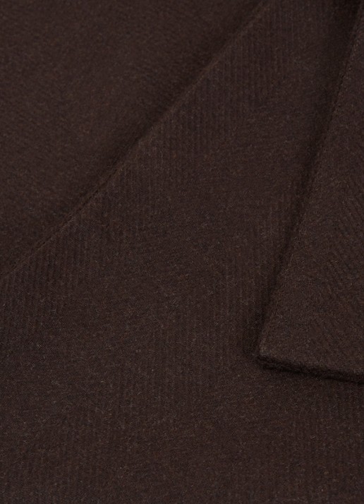 Gestuz GZvenja sjaal met capuchon in wolblend 240 x 35 cm - detail 2 aubergine