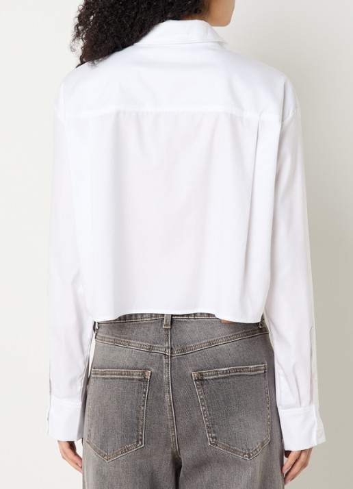 Gestuz GZyork cropped blouse - achterkant 3 wit