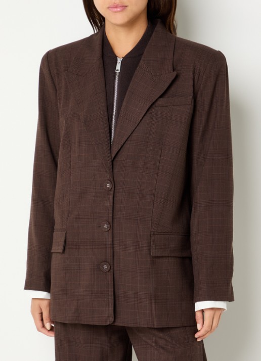 Gestuz Lavana blazer met ruitdessin
