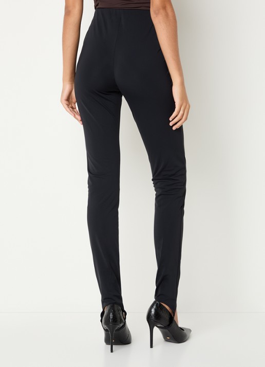 Gestuz Lyrose high waist slim fit legging  - achterkant 4 zwart