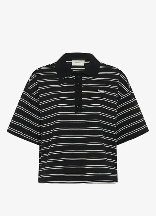 Gestuz Pillova polo met streepprint