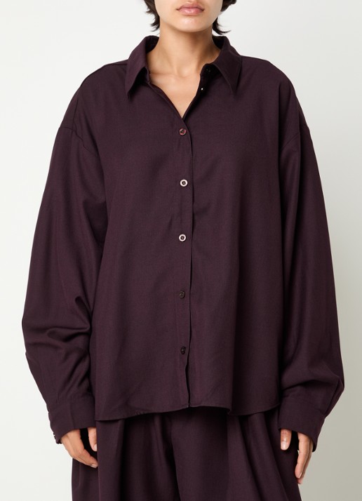Gestuz Schany oversized blouse met afneembare stropdas