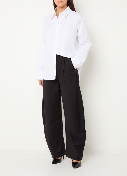 Gestuz York blouse met kraag - voorkant 4 wit