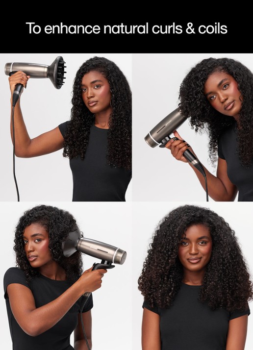 ghd Curl Diffuser voor ghd Speed hair dryer - detail 4 zwart