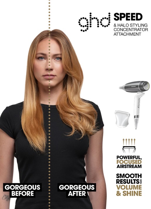 ghd ghd Styling Concentrator voor ghd Speed hair dryer - opzetstuk - achterkant wit
