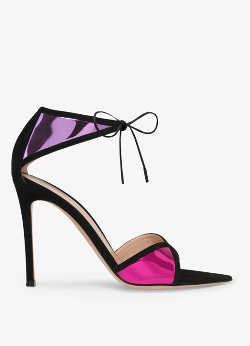 Gianvito Rossi Confetti sandalette met suède details