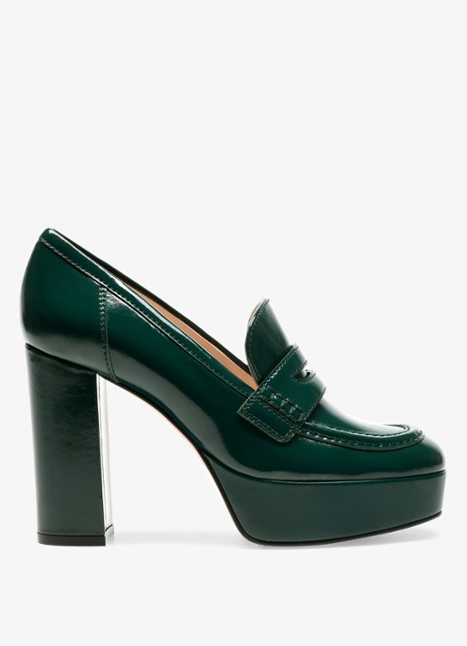 Gianvito Rossi Hadden mocassin van leer met lakfinish