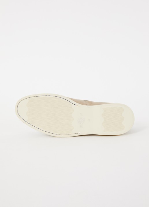 Giorgio Basic slip-on van suède - detail 4 zand