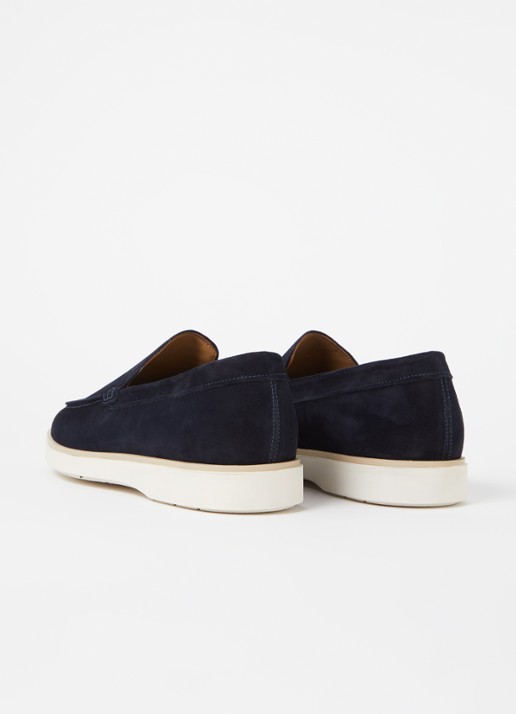 Giorgio Basic slip-on van suède - achterkant 2 donkerblauw