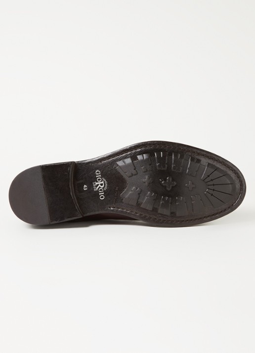 Giorgio Chelsea boot van leer - detail 4 donkerbruin
