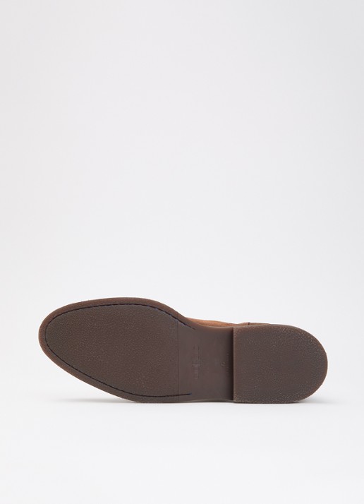 Giorgio Chelsea boot van suède - detail 3 cognac
