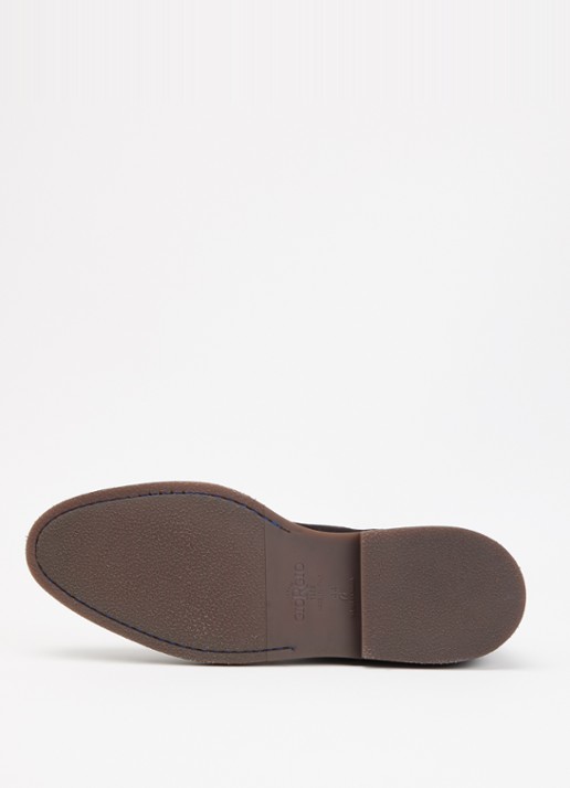 Giorgio Chelsea boot van suède - detail 3 donkerbruin