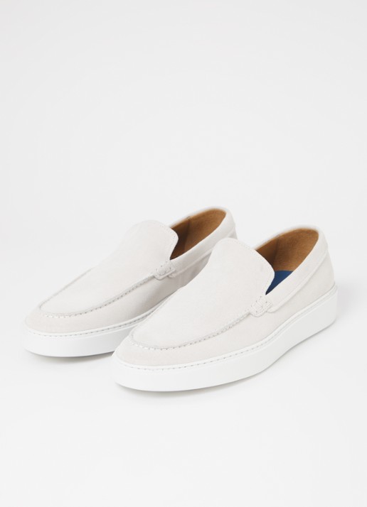 Giorgio Clean Cup Loafer van suède - detail 3 beige