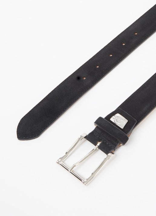 Giorgio Lightboy riem van suède  - detail zwart