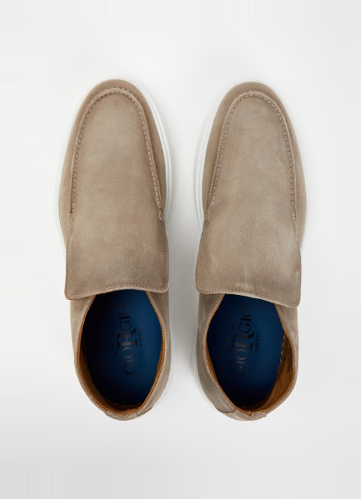 Giorgio Slip-on van suède  - detail 3 zand