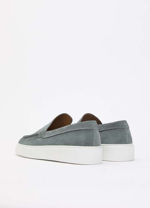 Giorgio Slip-on van suède - achterkant 5 zeegroen