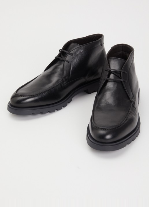 Giorgio Veterboot van leer - detail 2 zwart