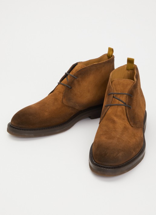 Giorgio Veterboot van suède - detail 2 bruin