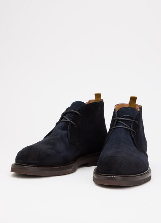 Giorgio Veterboot van suède - detail donkerblauw