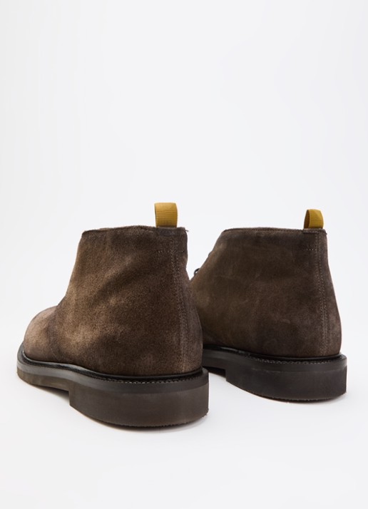 Giorgio Veterboot van suède - achterkant 3 taupe
