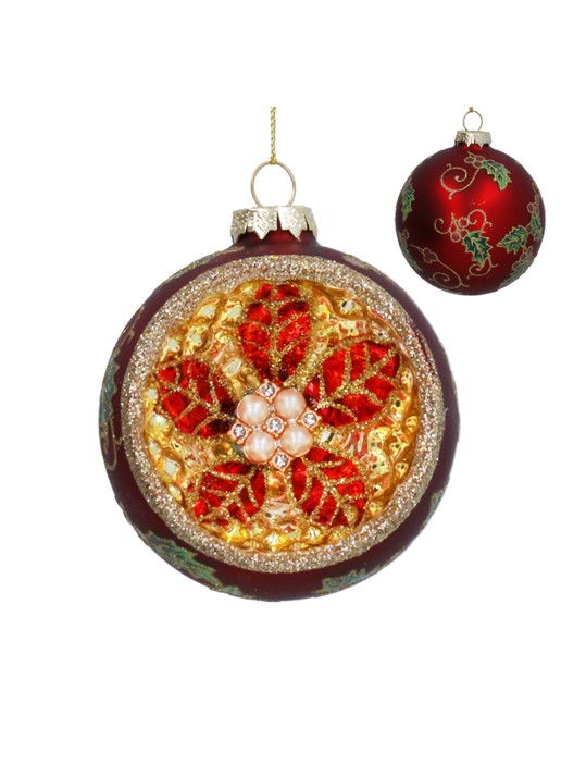 Gisela Graham Kerstbal 8 cm
