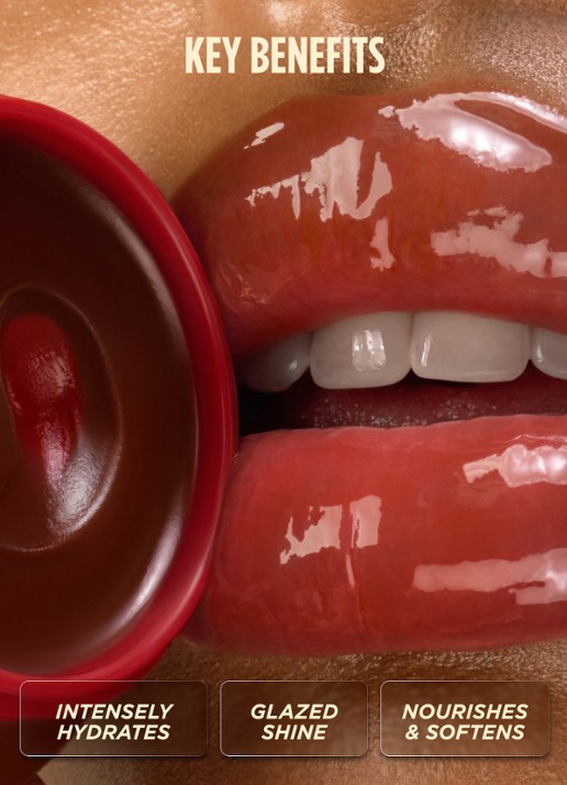 Gisou Honey Glaze Collagen Therapy Lip Mask - lipmasker - detail 4 cherry chocolate