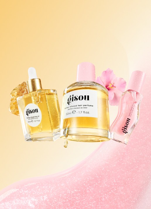 Gisou Honey Gloss Hydration Trio - verzorgingsset - voorkant 2 undefined