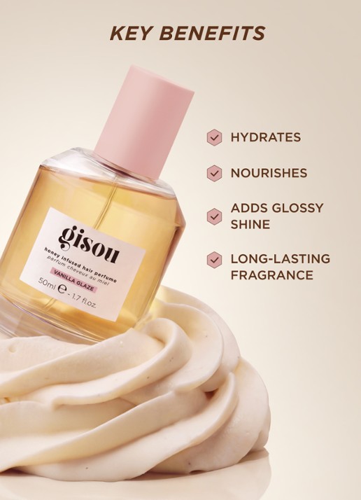 Gisou Honey Infused Hair Perfume - Haarparfum - detail 4 vanilla glaze