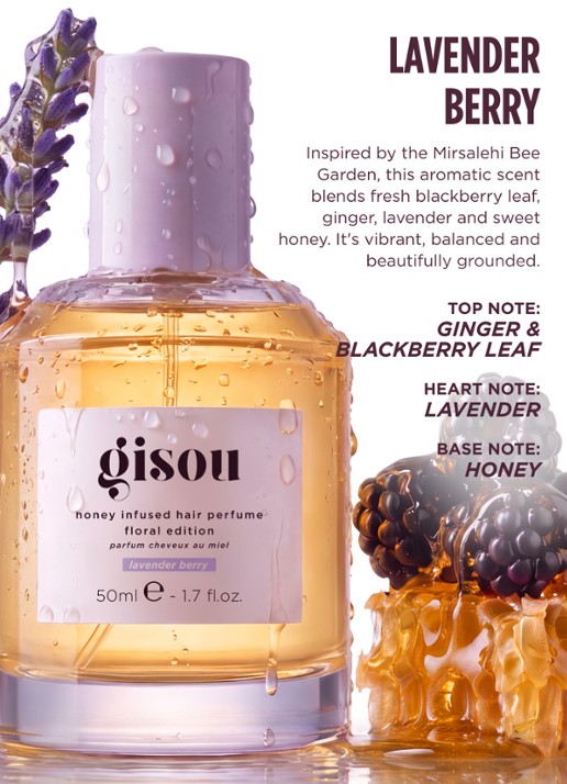 Gisou Honey Infused Hair Perfume - Lavender Berry - achterkant 7 undefined
