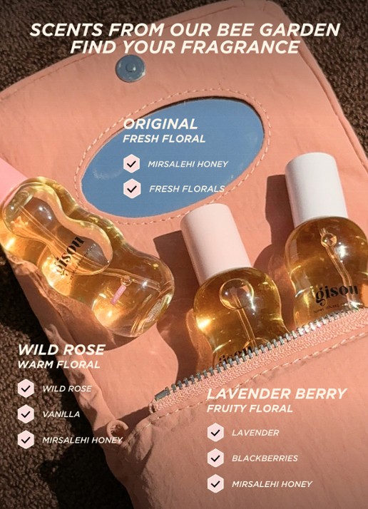 Gisou Honey Infused Hair Perfume - mini haarparfum  - detail 2 lavender berry