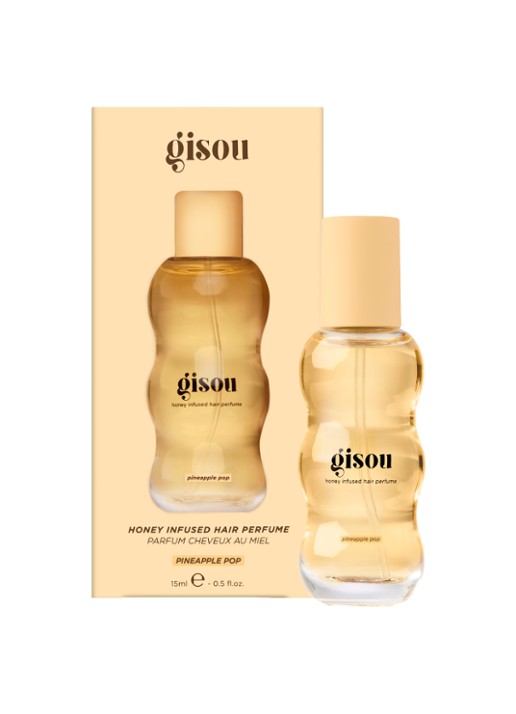 Gisou Honey Infused Hair Perfume - mini haarparfum  - voorkant 2 pinea