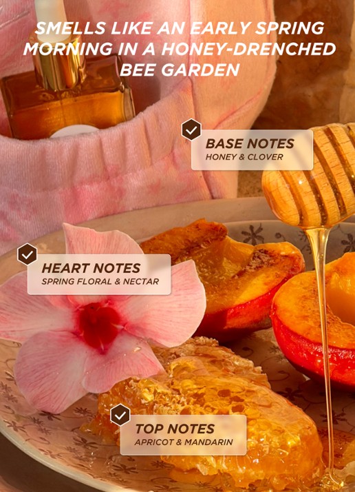 Gisou Honey Infused Hair Perfume - mini haarparfum  - detail 2 wildflower honey