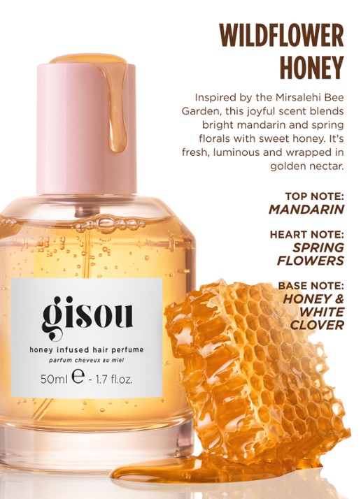 Gisou Honey Infused Hair Perfume - Wildflower Honey - achterkant 2 undefined