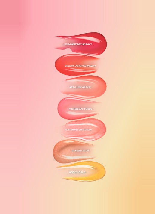 Gisou Honey Infused Lip Oil - lipolie - detail 4 raspberry swirl