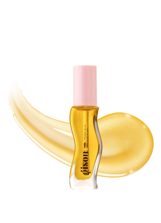 Gisou Honey Infused Lip Oil - lipolie - voorkant 7 honey gold