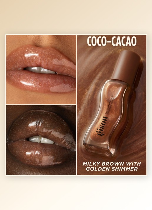 Gisou Honey Infused Lip Oil - lipolie - detail 3 coco cacao