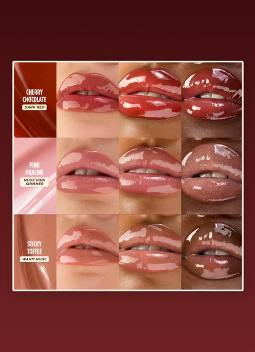 Gisou Honey Infused Lip Oil - lipolie - detail 5 cherry chocolate