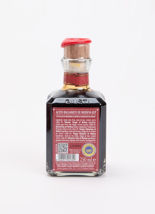 Giusti Balsamico di Modena 3 Medaglie balsamicoazijn 250 ml - voorkant 2 undefined