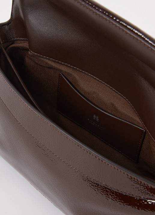 Givenchy 4G schoudertas van kalfsleer - detail kastanjebruin