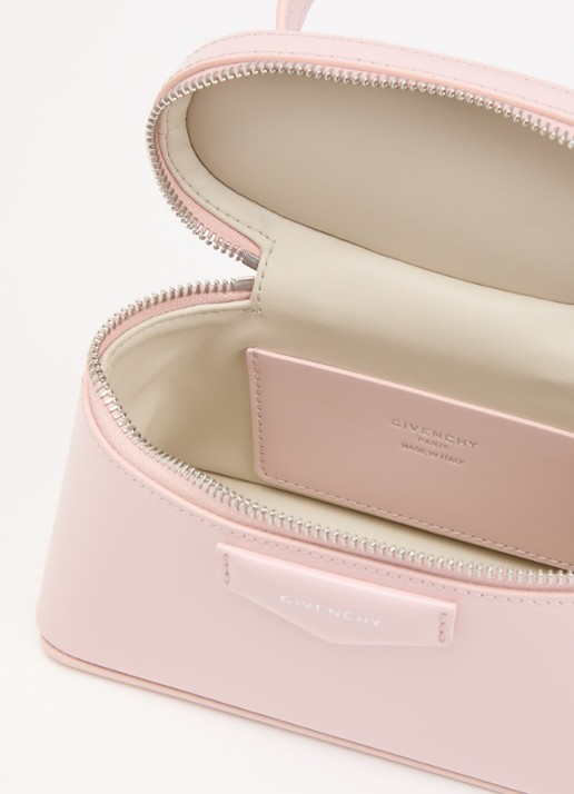 Givenchy Anitgona handtas van kalfsleer met afneembare schouderriem  - detail lichtroze