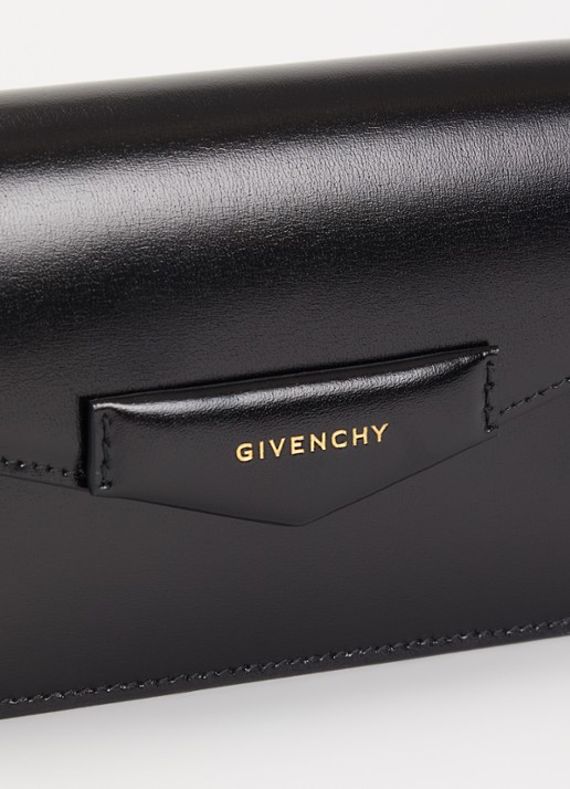 Givenchy Antigona clutch van kalfsleer met afneembare schouderriem - detail 3 zwart