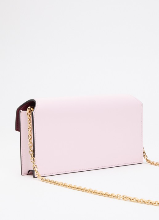 Givenchy Antigona clutch van kalfsleer met afneembare schouderriem - achterkant 6 lichtroze