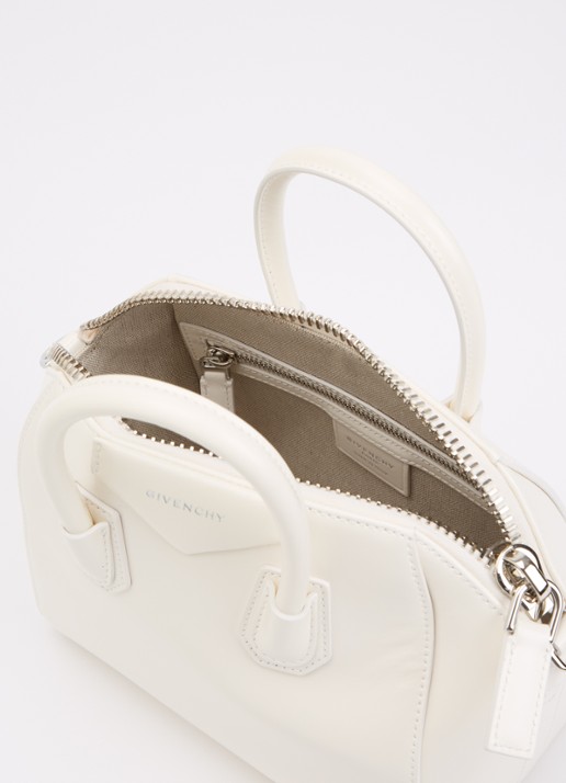 Givenchy Antigona Mini handtas van kalfsleer met afneembare schouderriem - detail 2 ivoor