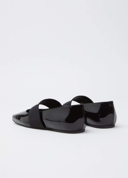 Givenchy Ballerina van kalfsleer met lakfinish - achterkant 5 zwart