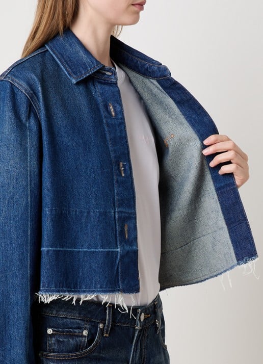 Givenchy Blouse van denim - detail 2 indigo