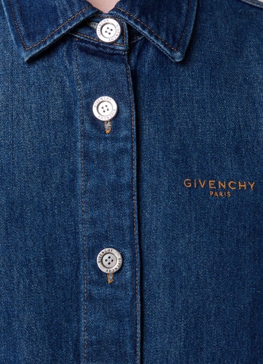 Givenchy Blouse van denim - detail 3 indigo