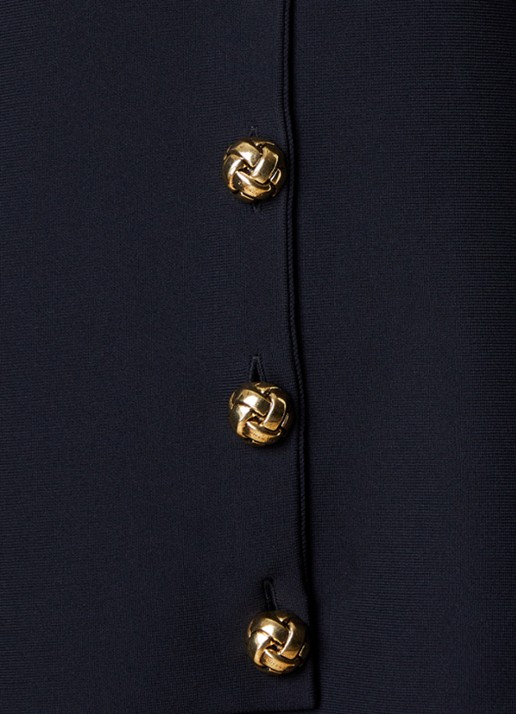 Givenchy Cocoon jack met ballonmouw - detail 2 zwart